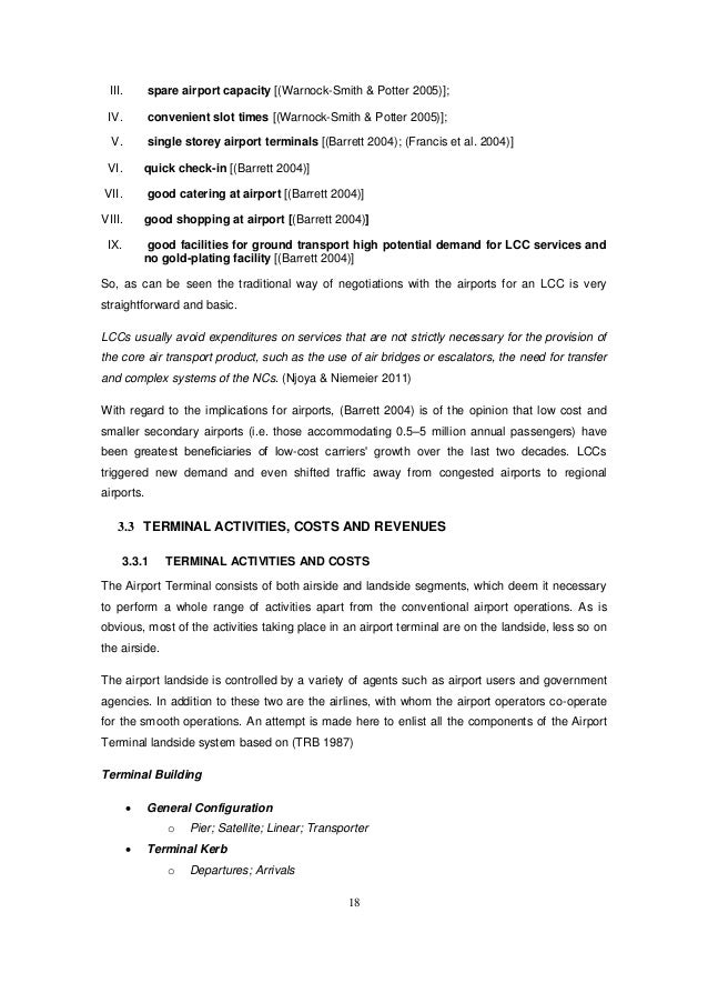 Dissertation on low cost airlines