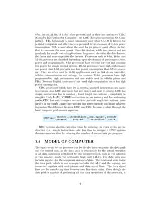 Thesis report 16 bit RISC processor | PDF