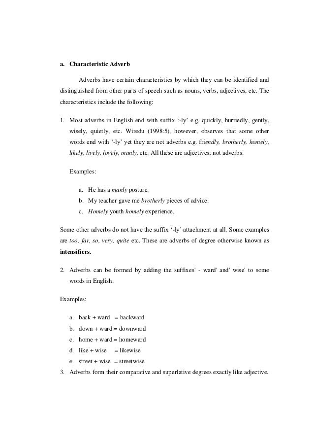 Research proposal (Students' Knowledge of Adverb and 