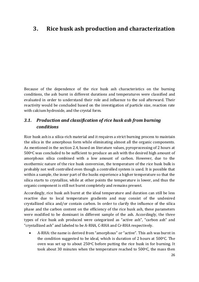 Thesis on rice production