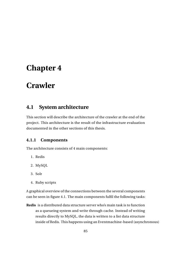 building blocks of a scalable webcrawler - 웹