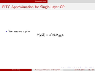 Training and Inference for Deep Gaussian Processes | PDF