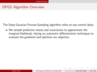 Training and Inference for Deep Gaussian Processes | PDF