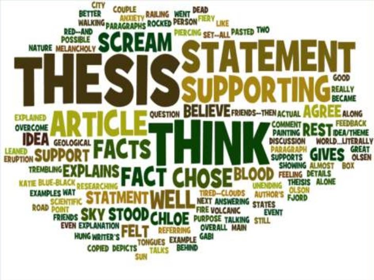 state your thesis statement