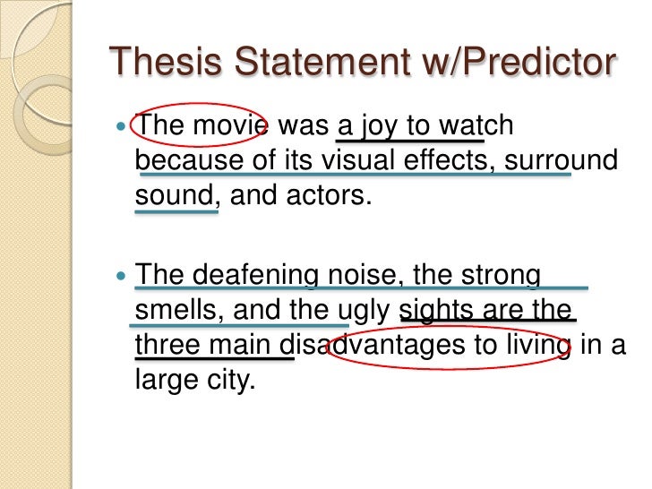 Thesis statement format image
