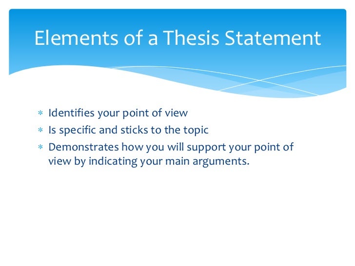 Components of a thesis paper image