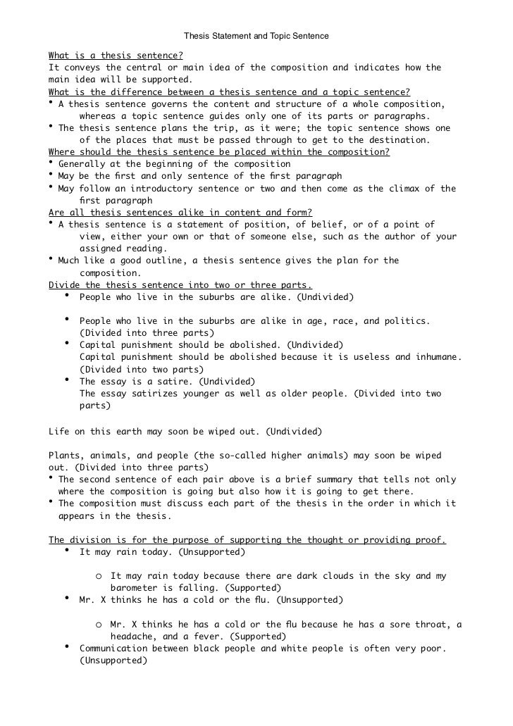 Does a research paper need a thesis statement