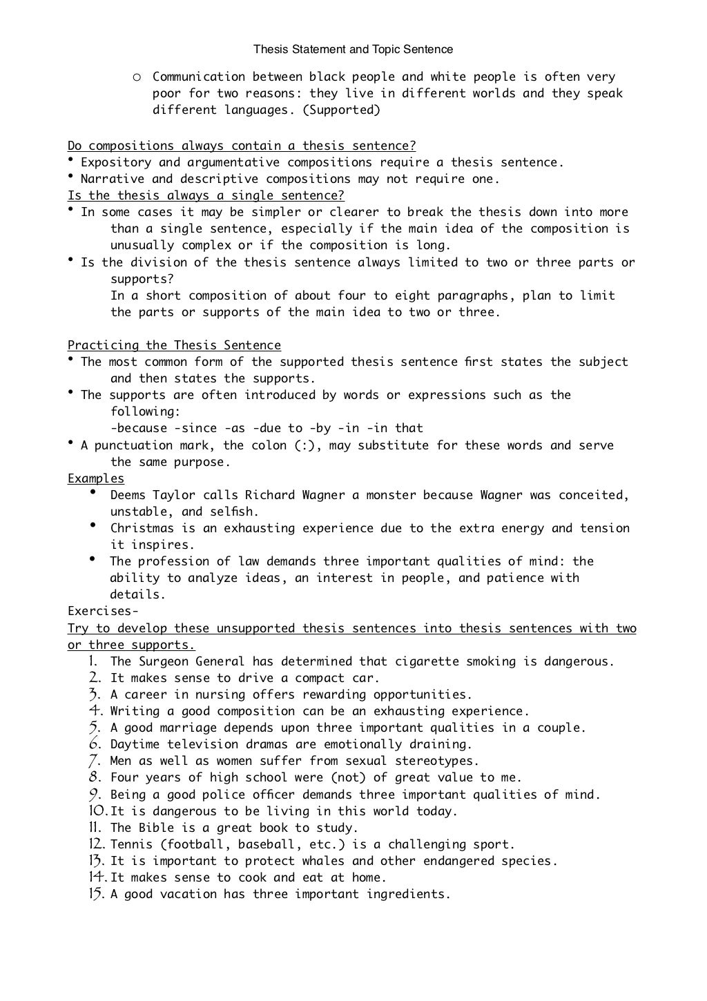 Thesis statement example picture