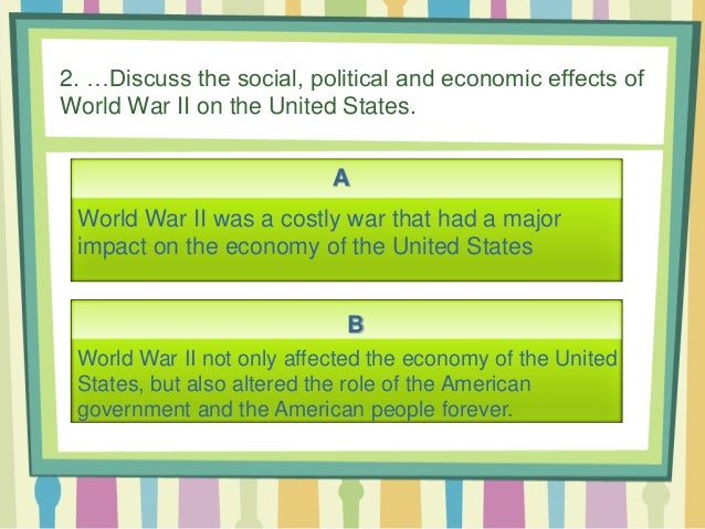 thesis statement examples for world war 2