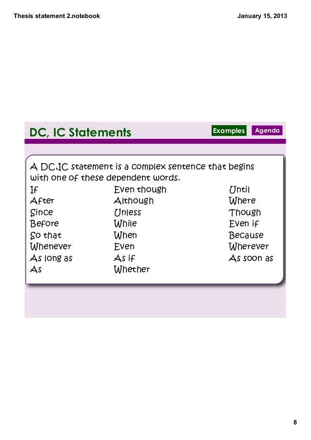 how to write a thesis statement grade 7