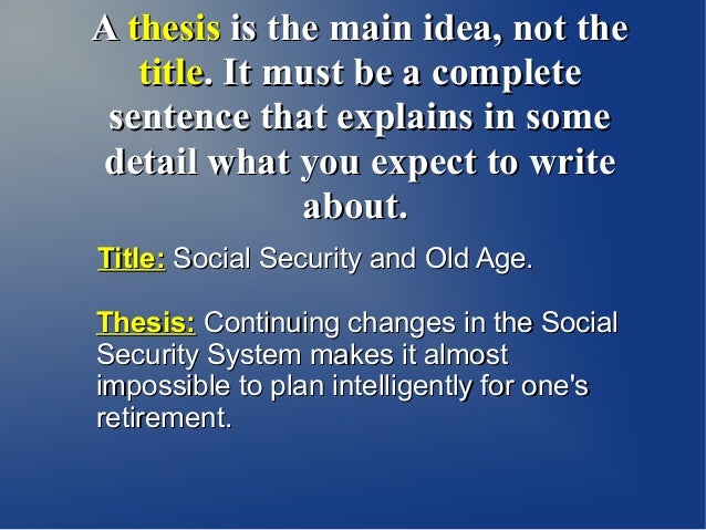 5 paragraph essay thesis statement