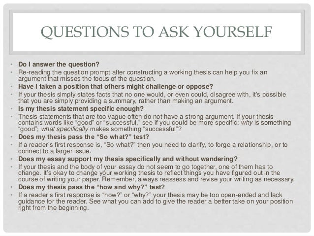 Thesis statement worksheet image