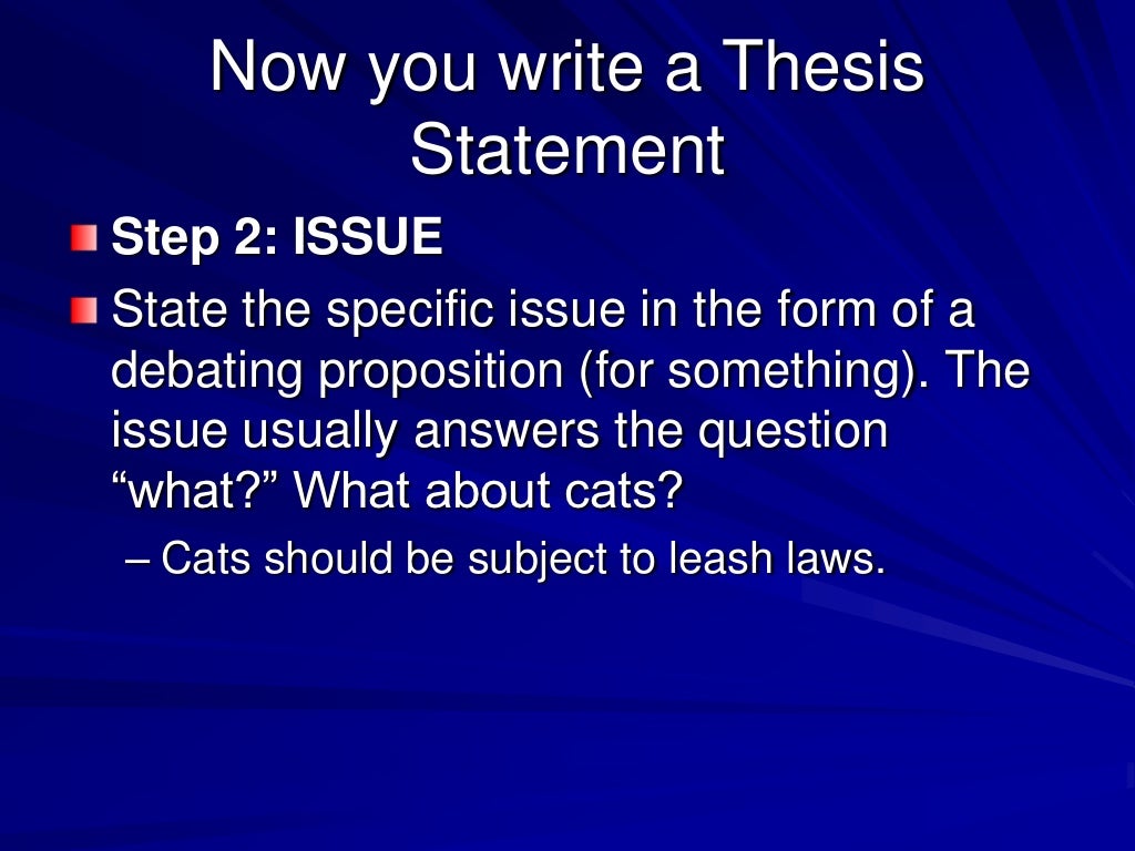 Good thesis statement examples picture