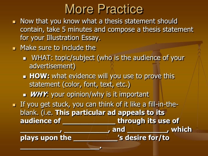 What is a thesis statement in an essay image