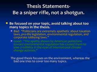 climate change thesis statement