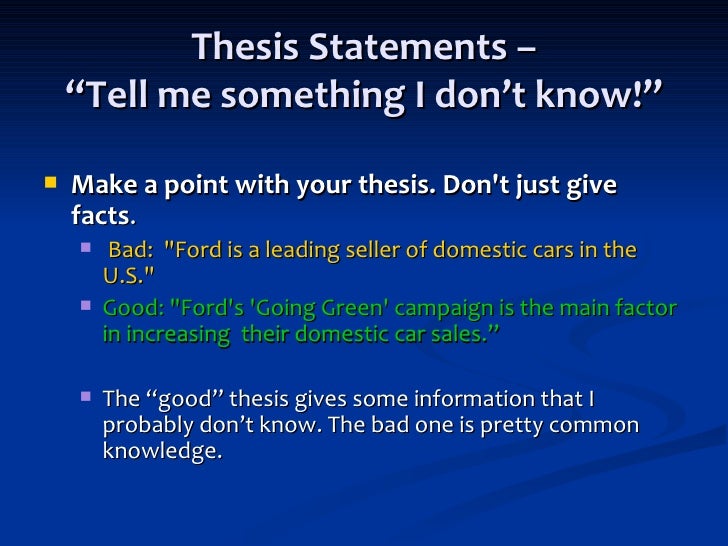 Dissertation know