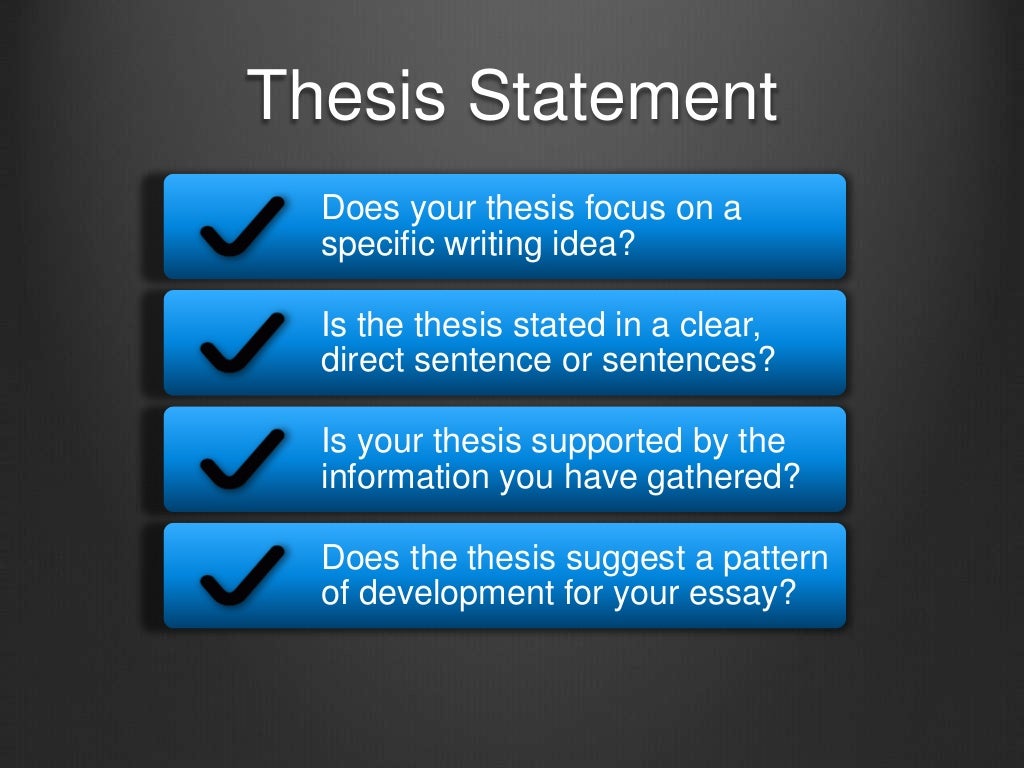 what is thesis slideshare