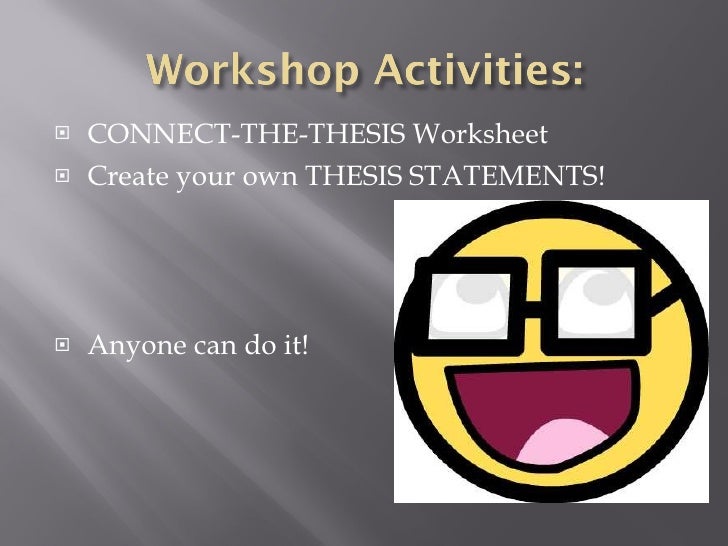Thesis statement workshop
