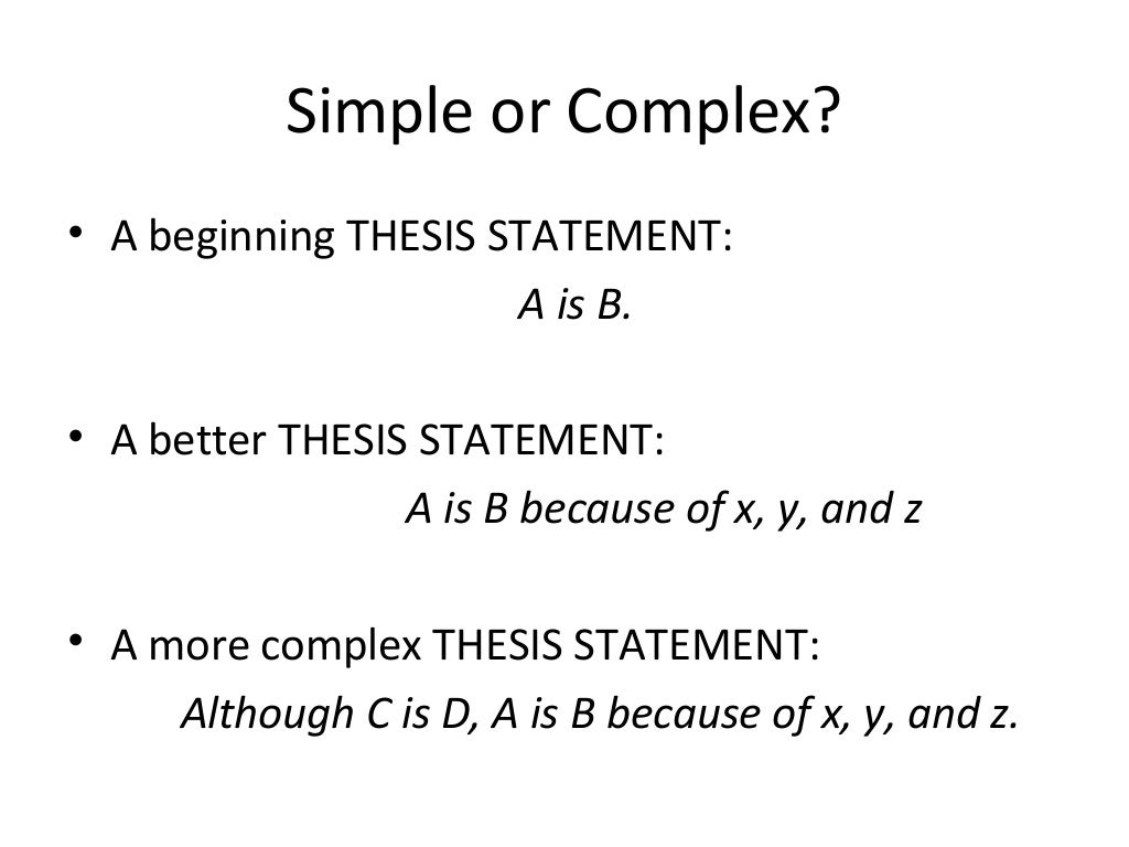 How to do a thesis picture