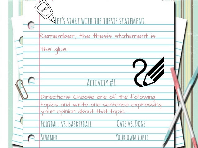 Good thesis statement basketball