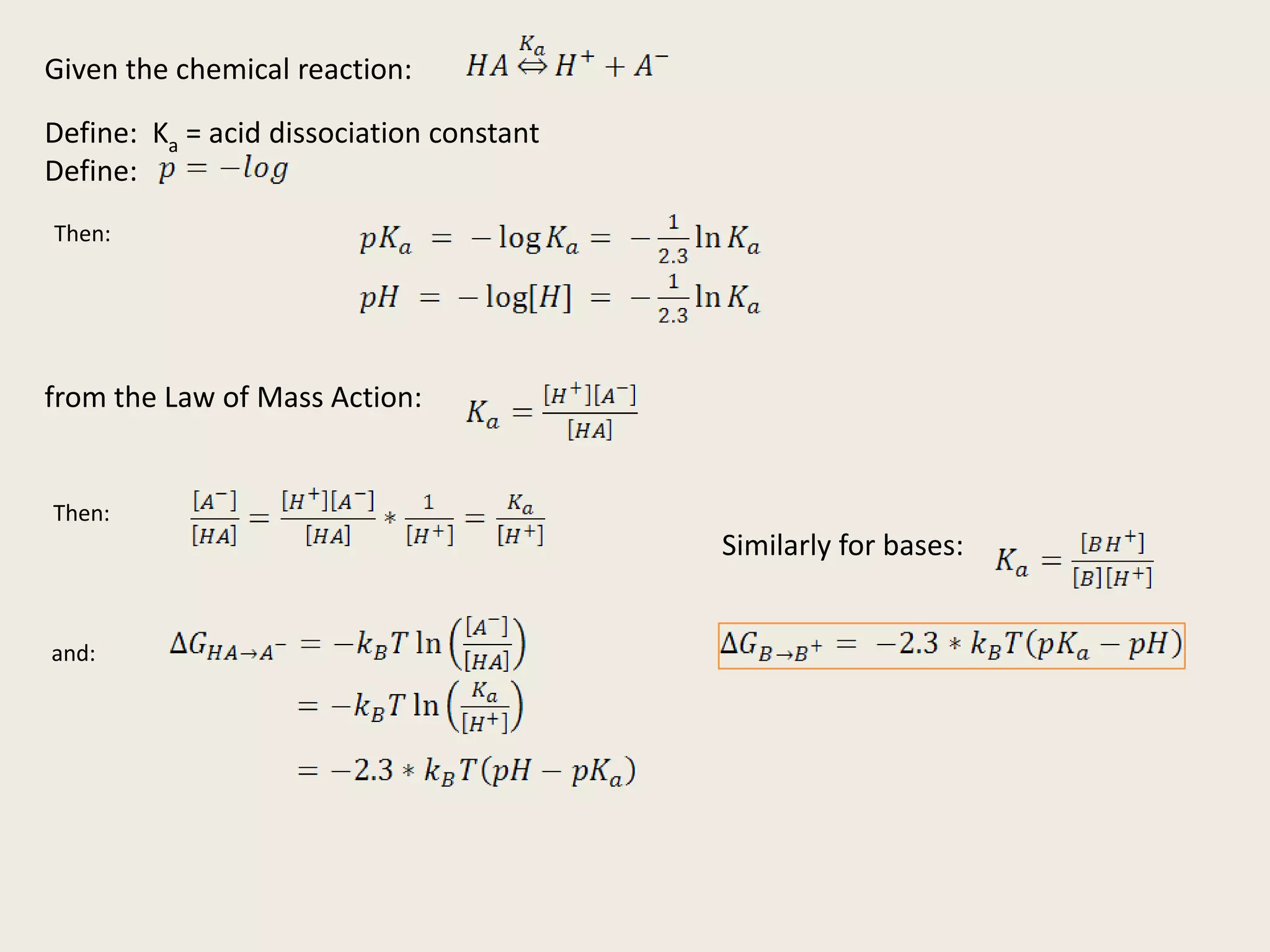 Framework for calculating pKa shift IV: Electrostatic potentialBut f in solution must involve:Pr+PPairwise interactionsSolvent interactionsMobile ions