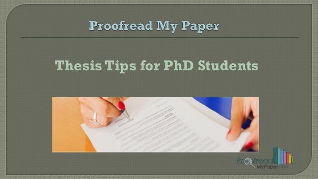 Phd thesis strategy