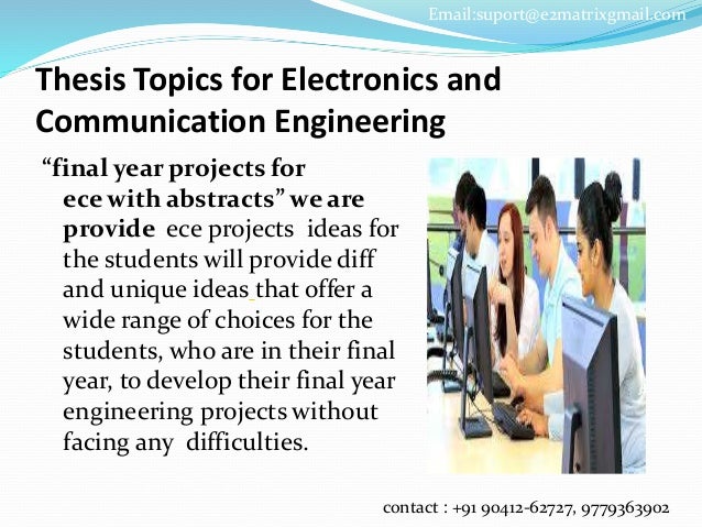 electronics engineering thesis topics philippines