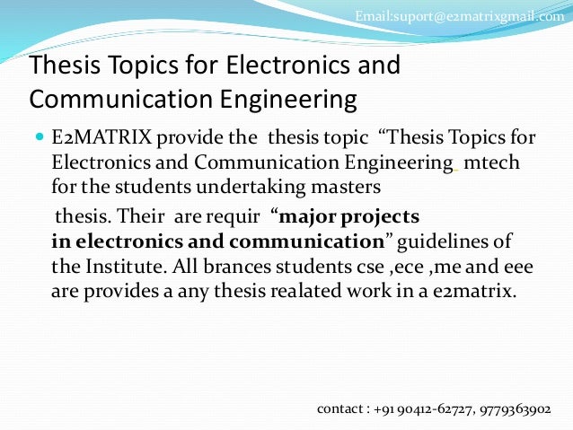 Phd thesis communication engineering