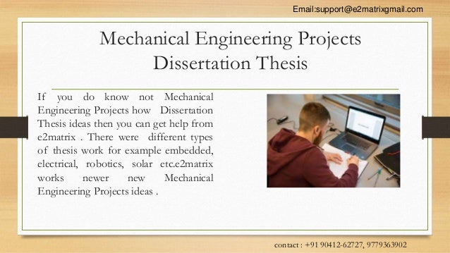 thesis statement for mechanical engineering