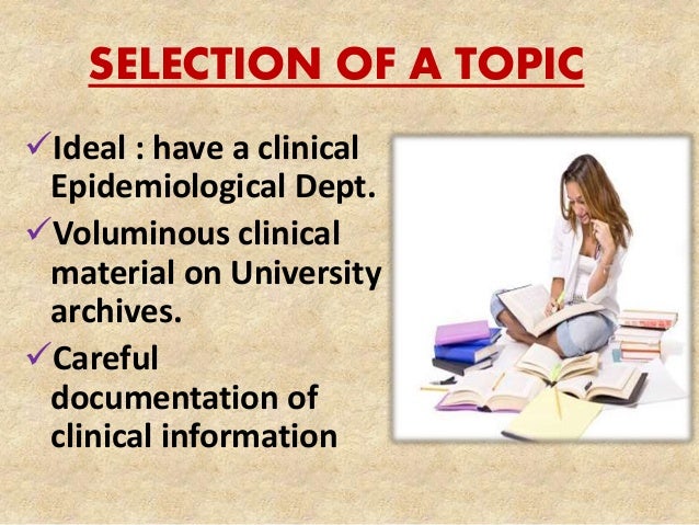 Thesis topic clinical epidemiology thesis topics
