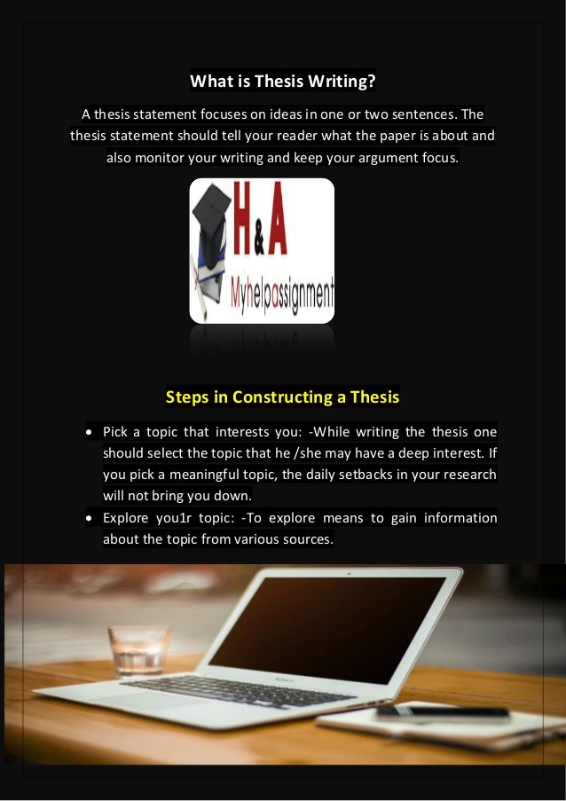 Help in writing thesis