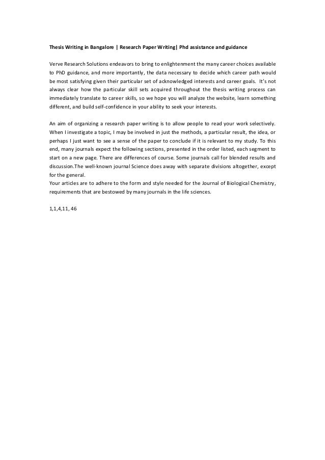 PHD ASSISTANCE IN BANGALORE - PHD Projects dissertation help in bangalore