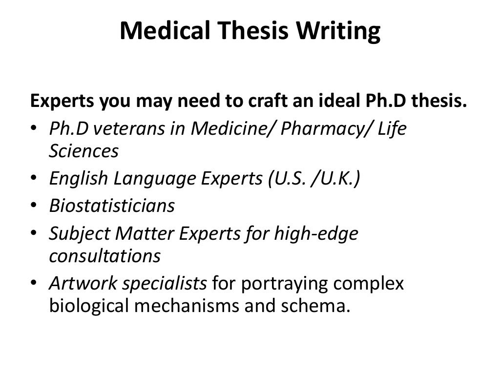 examples of medical thesis