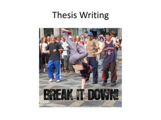 Thesis Writing