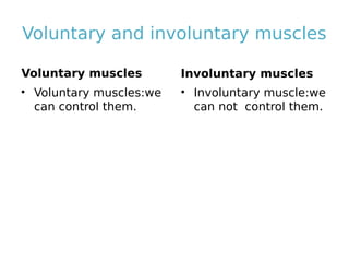 Not Voluntary The skeleton and muscles elizabeth | PDF
