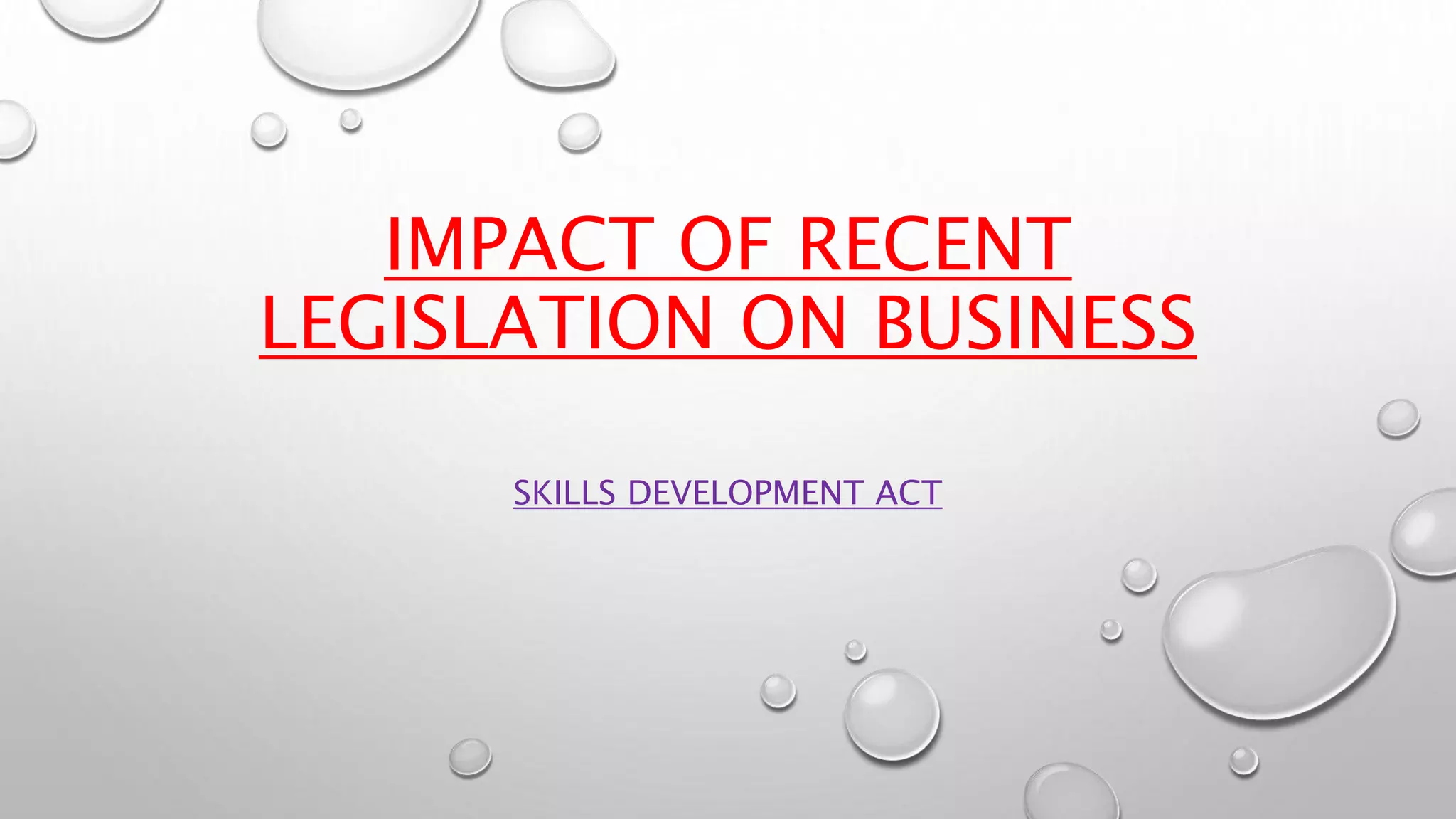 The skills development act | PPTX