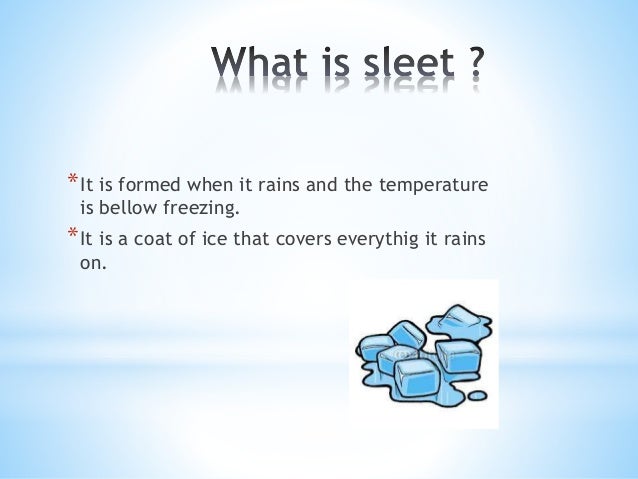 the sleet how does sleet form
