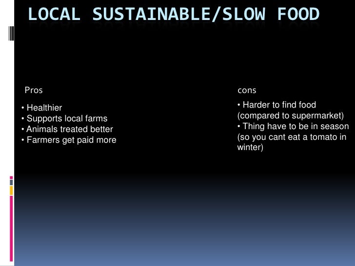 The slow food movement
