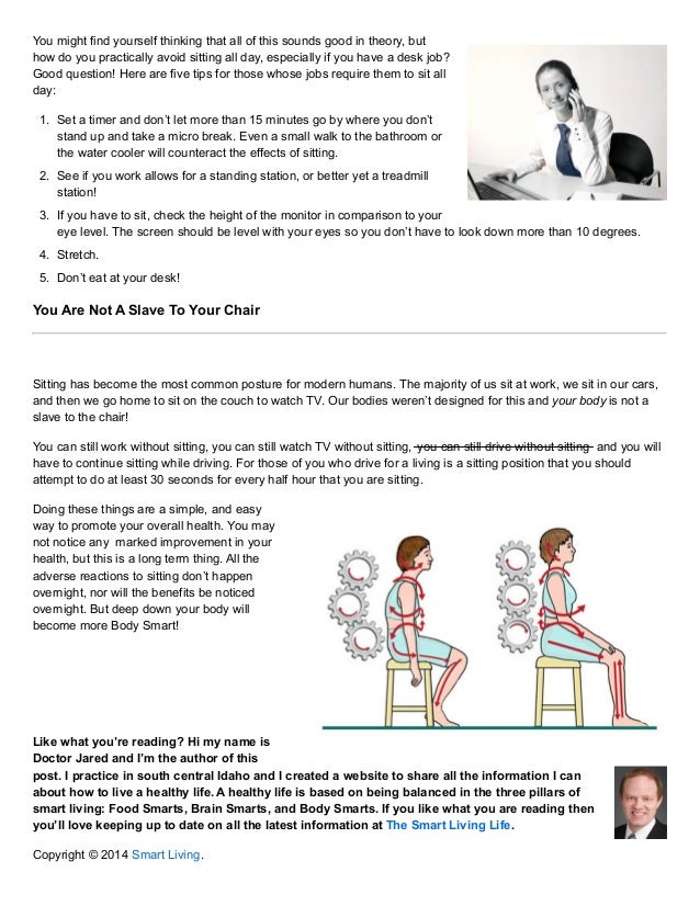 Is Sitting Bad For You?