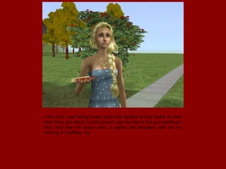 I after that I was feeling hungry again and decided to help myself to some
more Pizza, but when I turned around I was stunned to find Juan grabbing a
slice. How does he always seem to appear and disappear with out me
noticing, it is baffling I say.
 