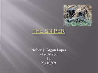 Nelson J. Pagan López Mrs. Abreu  9-o 26/10/09  