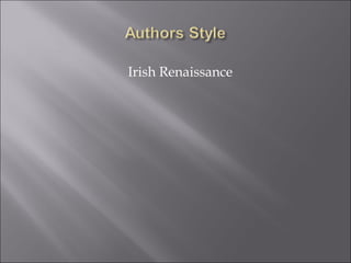 Irish Renaissance  