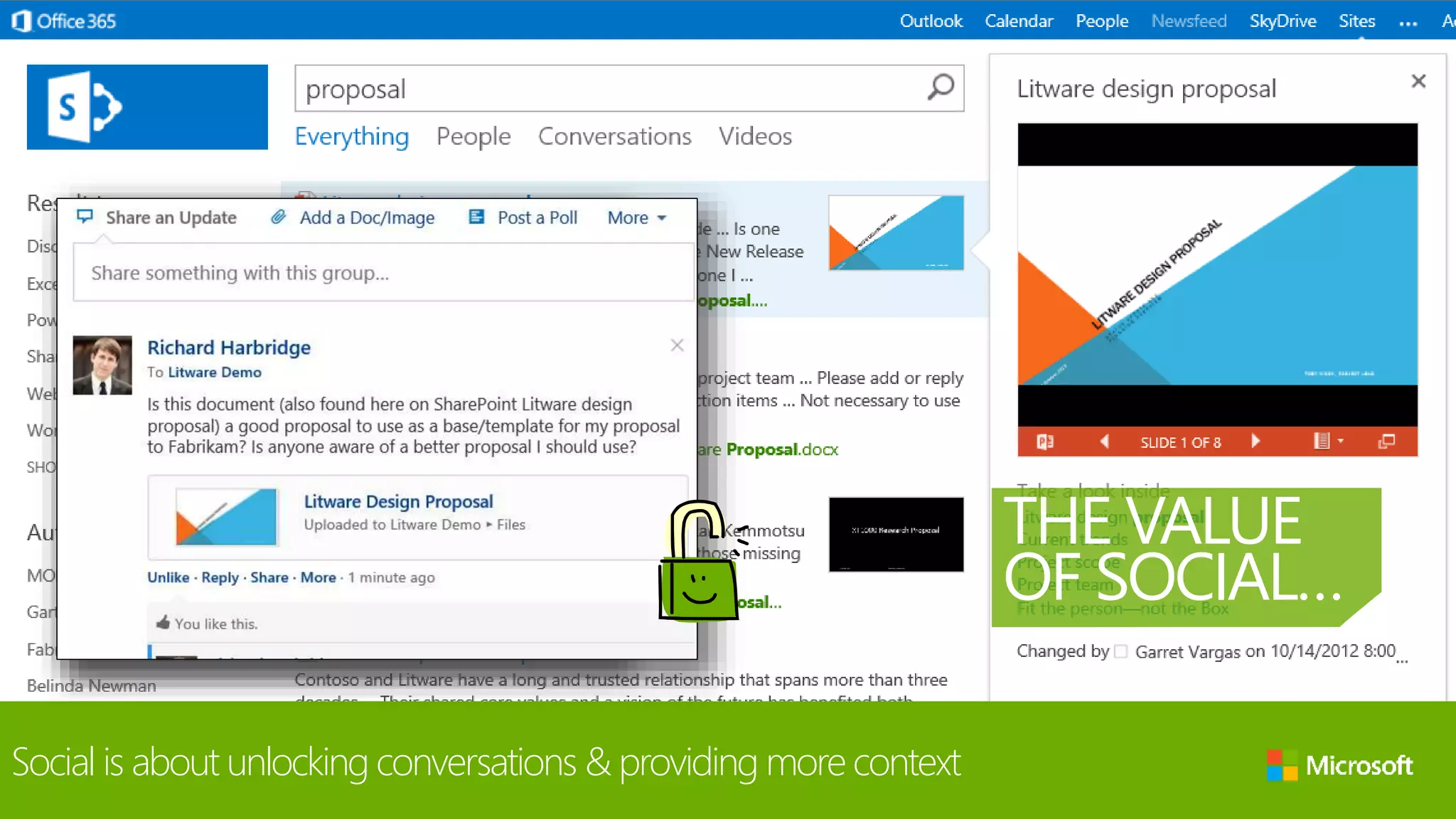 THE VALUE
OF SOCIAL…
Social is about unlocking conversations & providing more context
 