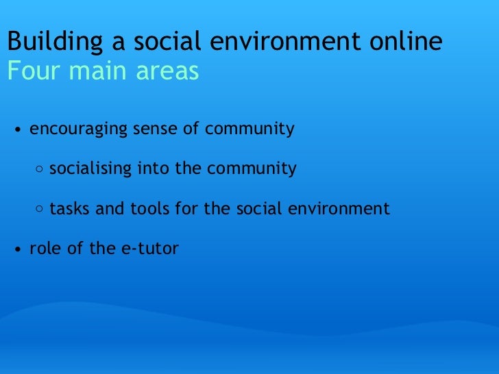 The social environment1