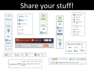 Share your stuff! 