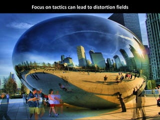 Focus on tactics can lead to distortion fields 