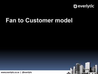 www.everlytic.co.za | @everlytic
Fan to Customer model
 
