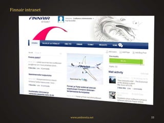 Finnair intranet

www.ambientia.net

33

 