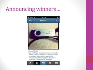 Announcing winners…
 