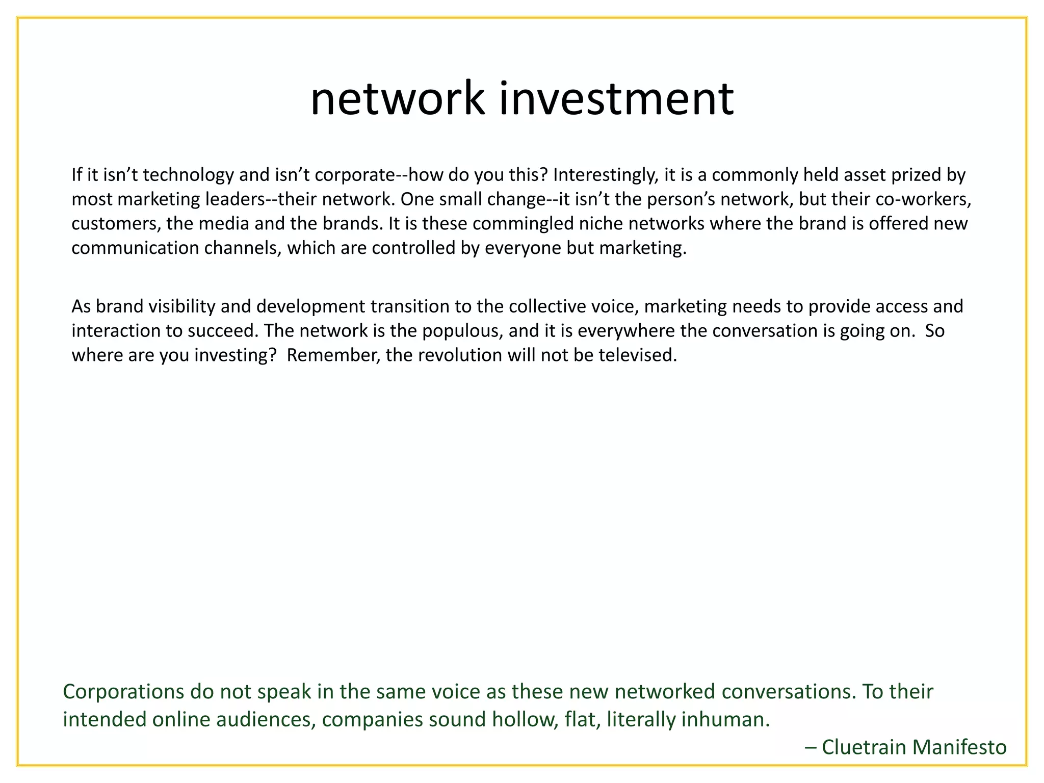 The Social Marketing Construct